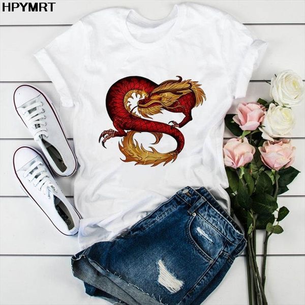

summer and womens streetwear ulzzang men t shirt women harajuku vintage chinese dragon print casual oversized female, White;black