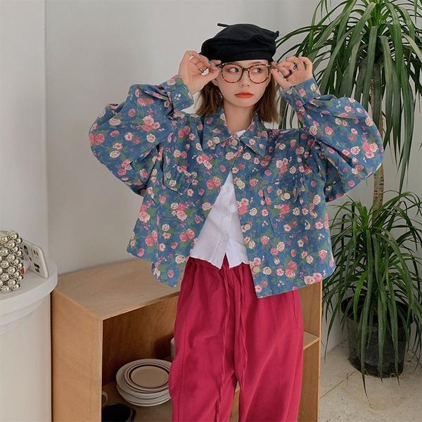 

women's jackets real s cost-effective autumn korean chic all-match loose short broken, Black;brown