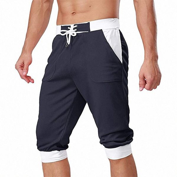 

men's casual / sporty athleisure chinos shorts drawstring elastic waist short pants daily beach micro-elastic plain breathable quick dr, White;black