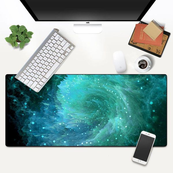 

mouse pads & wrist rests xxl large gaming pad genshin impact computer gamer keyboard mat abstract starry sky desk mousepad for pc