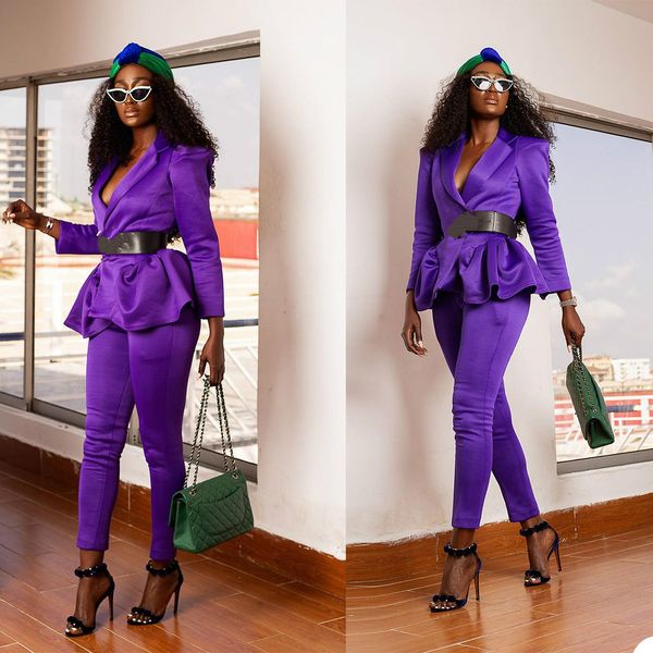 

fashion women suits purple celebrity lady party prom tuxedos blazer red carpet leisure outfit jacket+pants), Black;red