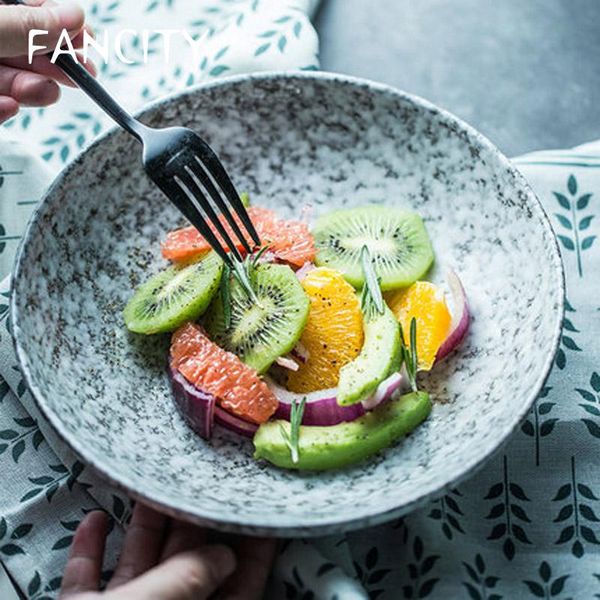 

dishes & plates fancity european style stoare tableware snowflake glaze retro pasta bowl ramen ed rice vegetable soup