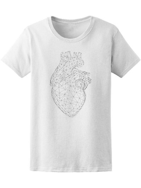 

men's t-shirts anatomical heart grid men fashion cotton t-shirt, White;black
