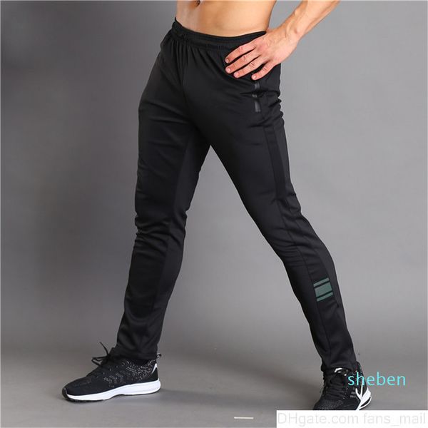 

fashion mens skinny long pants winter solid slim sweatpants jogging trainning trousers gyms sportswear plus size male joggerssoccer jersey, Black