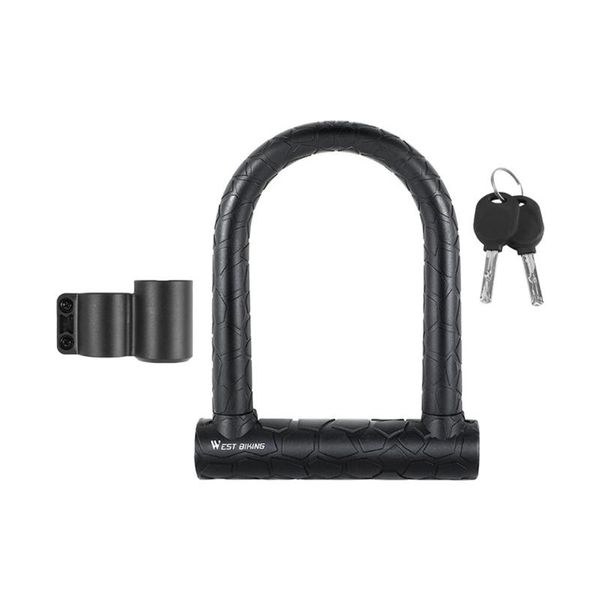 

bike locks 1pc u shape bicycles lock mountain safe accessories (black)