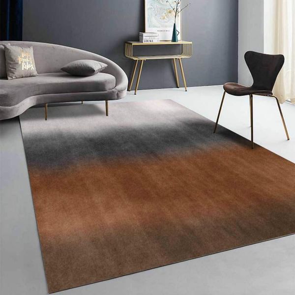 

fashion modern brown yellow gray gradient stitching kitchen living room bedroom bedside carpet floor mat customization carpets