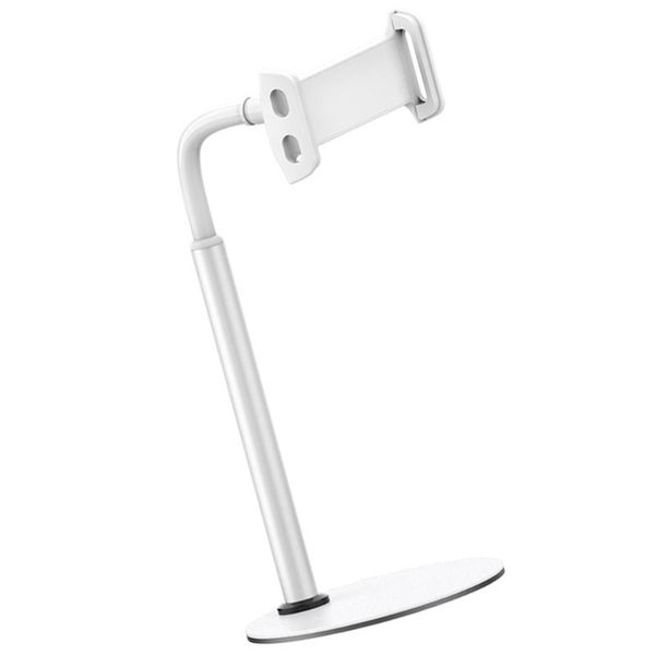

cell phone mounts & holders holder tablet stand adjustable riser flexible clamp mount bracket with stable base for ipad height angle