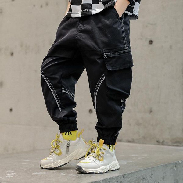 

with pocket spring autumn casual pants boys kids trousers children clothing teenagers sport in stock high quality, Blue