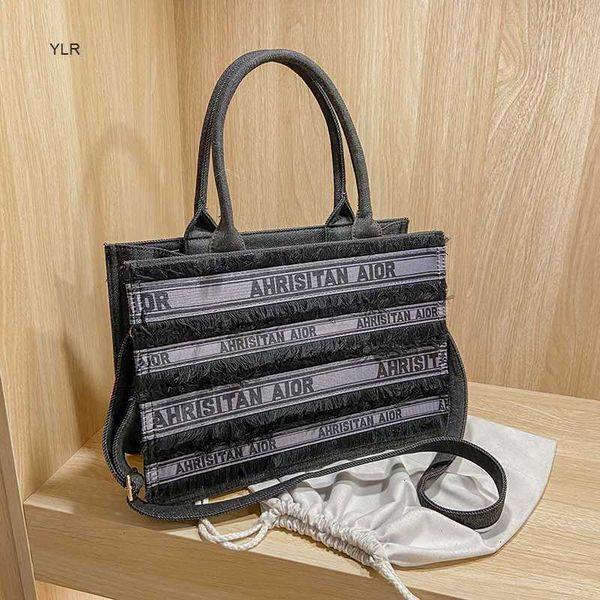 

diofifi star's same bag women's 2021 embroidery tote large capacity hand