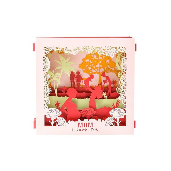 

creativity happy mother's day women's paper sculpture card greeting unique and the gift for mom cards