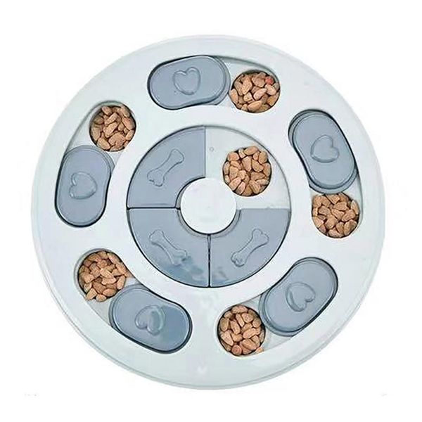 

dog bowls & feeders 2021 slow feeding disc anti-choking round feeder plastic interactive puzzle toy