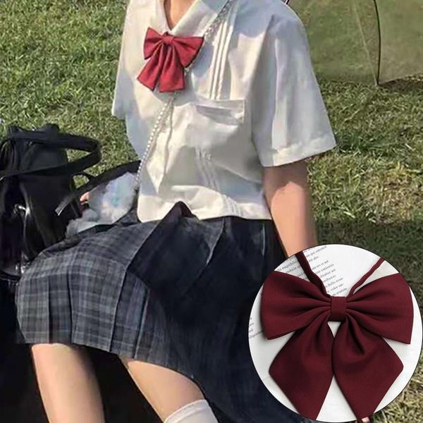 

neck ties shirt bow tie student jk uniform hundred matching accessories japanese pure color cute ladies neckwear clothing, Blue;purple