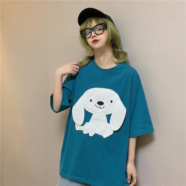 

women's t-shirt summer long t shirt 90s oversized tee for women girl tshirt cute ulzzang harajuku loose big kawaii clothes, White
