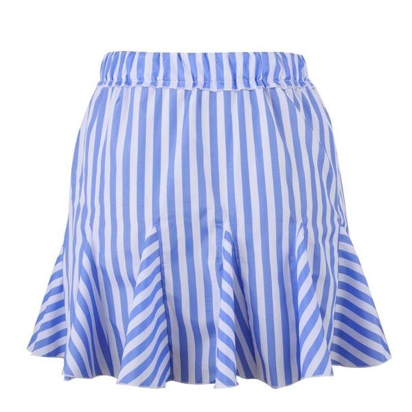 

skirts mini sweet pettiskirt fashion women stripe pleated high waist flared dress tie belt casual skirt, Black