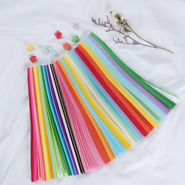 

mix-color set craft folding lucky star origami paper fluorescence wishes diy handcraft gift decoration other arts and crafts