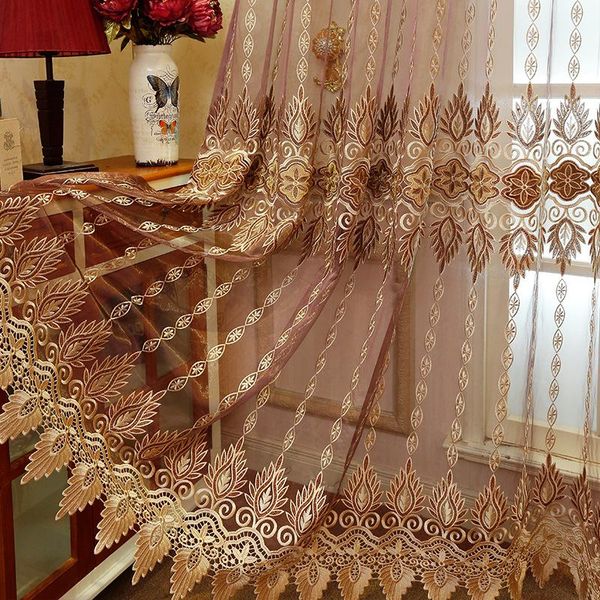 

curtain & drapes window screen living room balcony water soluble embroidery finished custom