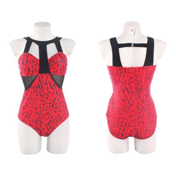 

bikini set women swimsuit plus size hollow out print patchwork one piece swimwear bikinis 2021 mujer maillot de bain femme women's, White;black