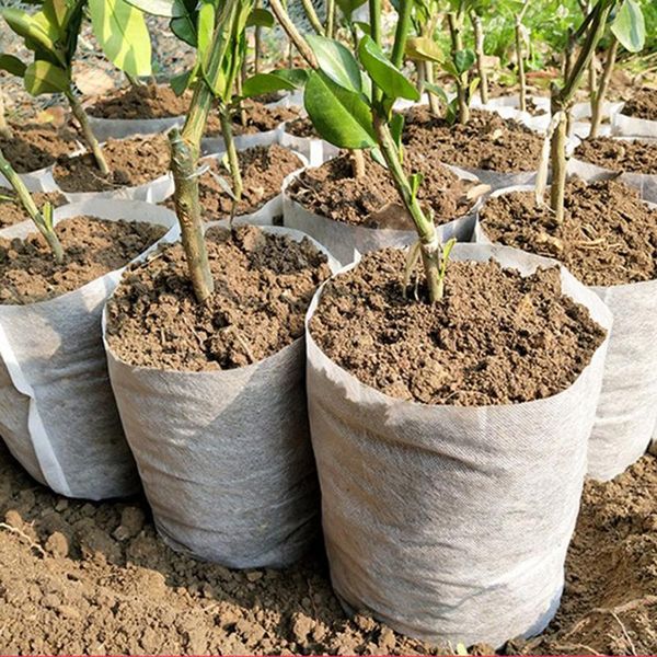 

planters & pots 100pcs biodegradable non-woven nursery bags fabric eco-friendly planting