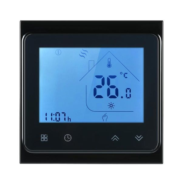 

smart home control 1pc wifi electric heating thermostat lcd display room temperature controller with backlight touch screen tool