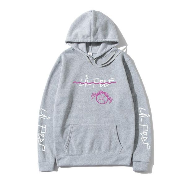 

men's hoodies & sweatshirts lil peep love lil.peep men hooded pullover sweatershirts male/women sudaderas cry baby hoodie streetwear, Black