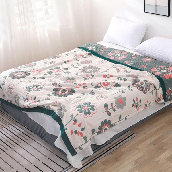 

bohemia throw blankets cotton bed cover single double summer air-conditioning quilt casual nap blanket soft flowers sheets