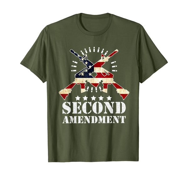 

second amendment 2a mens gift t-shirt, White;black