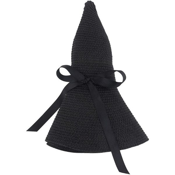 

outdoor hats simple foldable wide brim floppy girls straw hat sun beach women summer uv protect travel cap lady female, Black;white