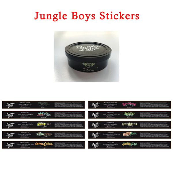 Jungle boys Pressitin Cans Stickers 3.5g Cali Tin Packaging Paper Etiqueta personalizada