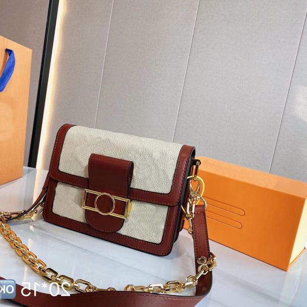 

luxury shoulder bags handbag designer wallet various styles genuine leather high-quality fashion brand gold chain with original box size 20-