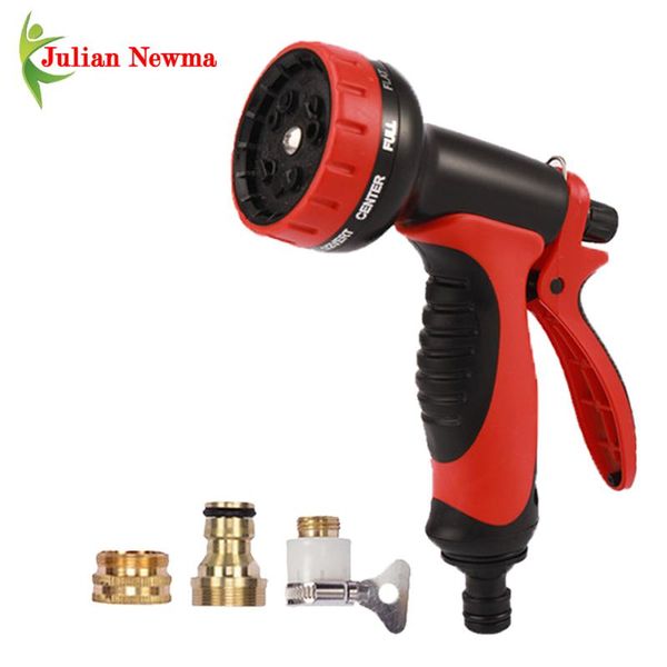 

modes adjustable water gun garden magic hose nozzle sprayer sprinkler high pressure car wash cleaning watering set equipments