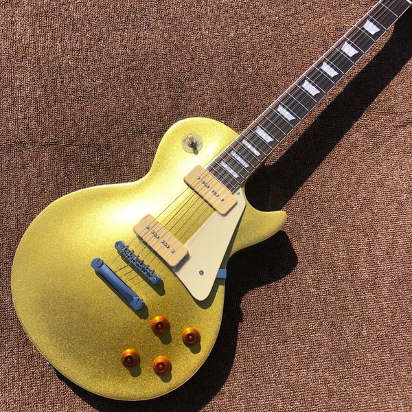 

electric guitar,gold log back,abr-1 bridge,rosewood fingerboard,p90 pickups,