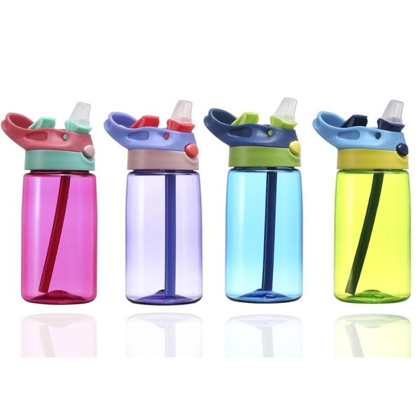 

water bottle 1pc outdoor sports bottles for children kids with straw 400ml