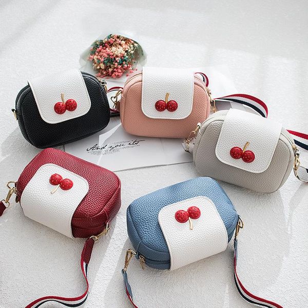 

evening bags one shoulder messenger bag small fresh cherry mobile phone