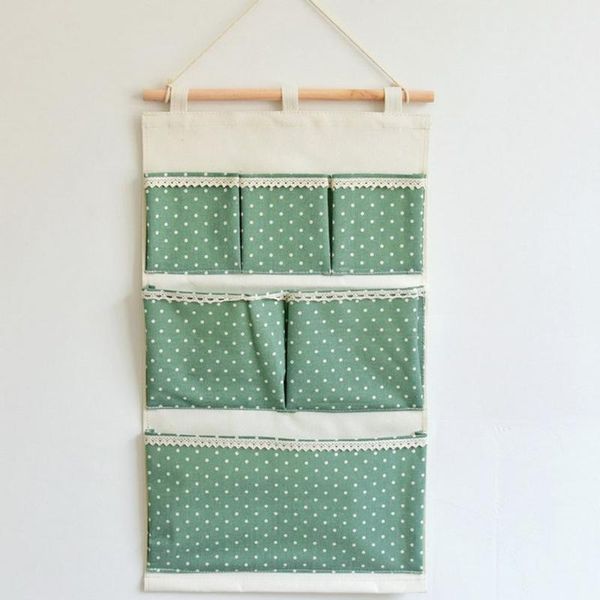 

storage boxes & bins 6 pockets multi-layer hanging bag wardrobe door debris fantastic holder