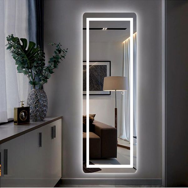 

mirrors led bathroom vanity wall mounted,adjustable white/warm/natural lights anti-fog touch switch with memory mirror