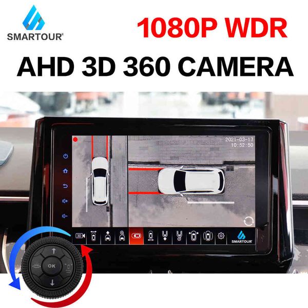 

car dvr new car 3d surround monitoring dvr recorder 360 degree driving bird view panorama cameras 4-ch video monitor system