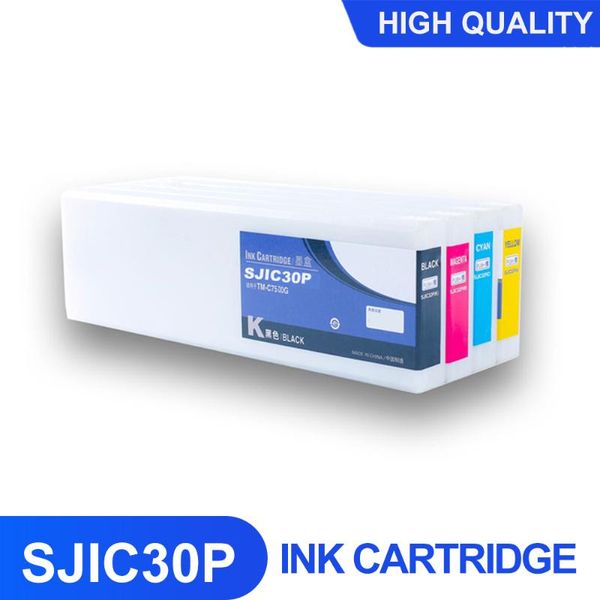 

ink cartridges kingsun sjic30p compatible cartridge full pigment with chip for tm-c7500g printer 300ml/pc europe