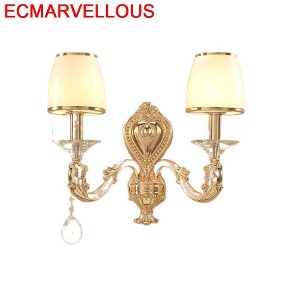 

wall lamp stair kinkiety sconce penteadeira wandlampen lampara crystal applique murale luminaire wandlamp for home bedroom light