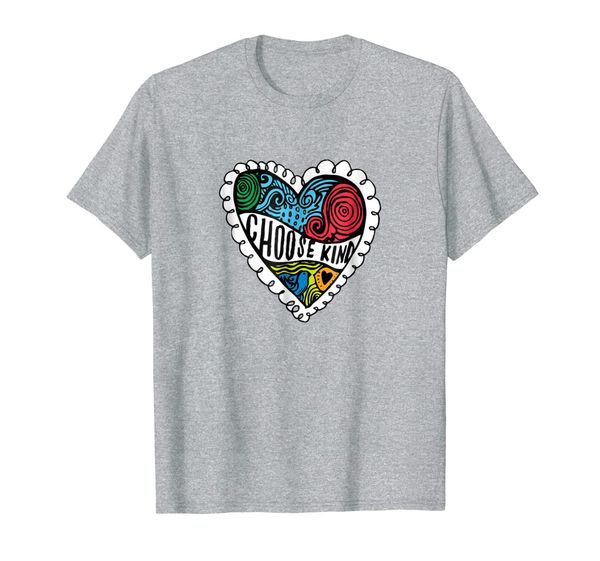 

wonder choose kind - choose kind heart t-shirt, White;black