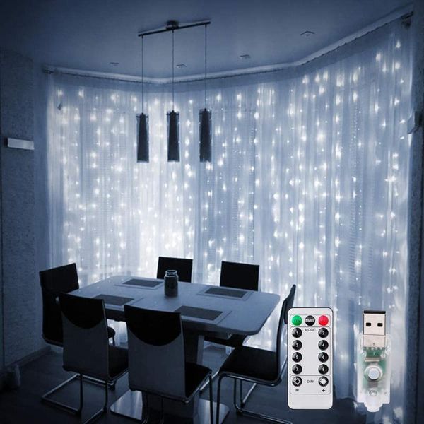 

strings 3m led usb power remote control curtain fairy lights christmas garland string party garden home wedding decor