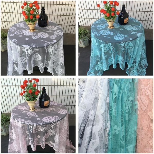 

table cloth easter decor happy party eggs lace tablecloth vintage dining cover wedding el home