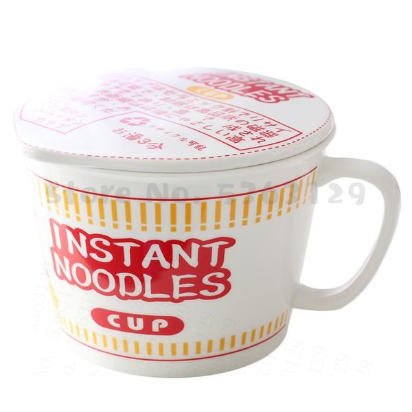 

bowls nordic style creative large ceramic with cover bowl cereal noodle student bedroom wj822
