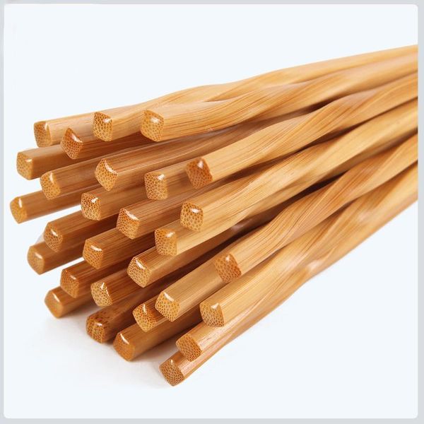 

chopsticks zollor 1pair natural bamboo reusable stick tableware healthy carbonization wood handmade