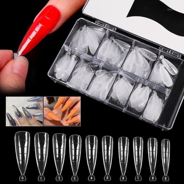 

500pcs boxed peach heart extension nail light artificially pressing abs material easy to use art kits1