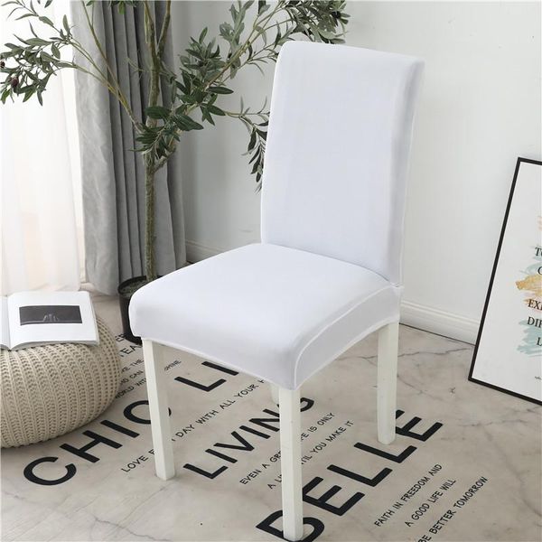 

chair covers 1pc spandex elastic slipcovers seat stretch cover for dining room kitchen wedding banquet el solid color