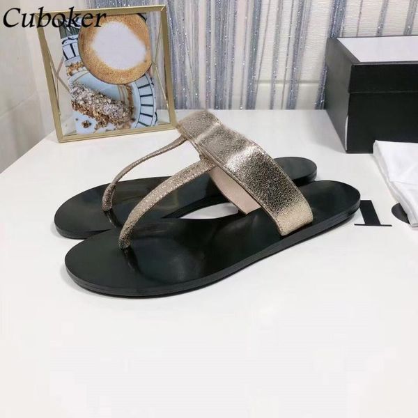 

slippers runway 2021 women flat leather slides flip flops ladies summer mules vacation beach sandalias mujer, Black