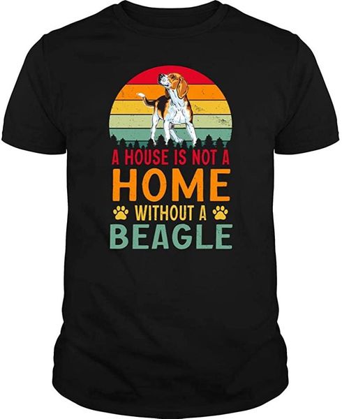 

men's t-shirts a house is not home without beagle tshirt - tee, White;black