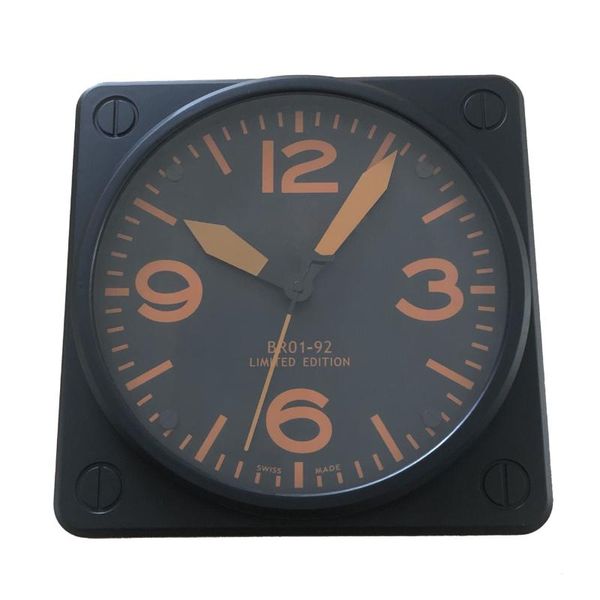 

wall clocks black luxury modern home decor nordic 3d sient watch luminous clock mechanism horloge murale living room gift
