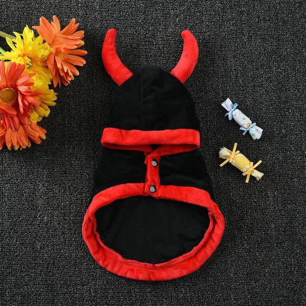 

dog apparel halloween pet clothes costumes cosplay devil cloak cape cap festival hooded clothing coats