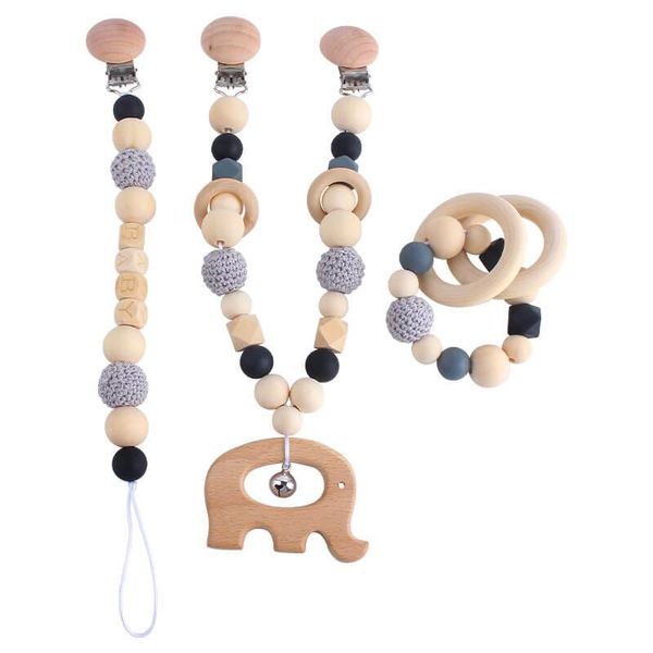

pacifiers# baby teether pacifier chain set silicone crib stroller car pendant rattle toy molar stick